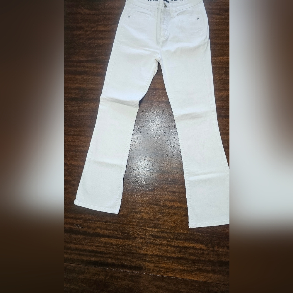 Calvin Klein Women's White Wide Leg Jeans